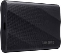 Samsung - T9 Portable SSD 4TB, Up to 2,000MB/s, USB 3.2 Gen2 - Black - Large Front