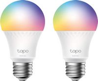 TP-Link - Tapo A19 Wi-Fi Smart LED Bulb (2-Pack) - Multicolor - Large Front