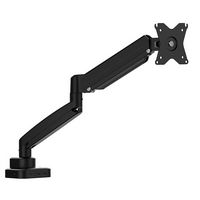 j5create - Ergonomic Monitor Mount with Dock for Most 17” -32”  Monitors - Black - Large Front