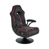 X Rocker - Torque Bluetooth Audio Pedestal Gaming Chair with Subwoofer and Vibration - Black - Large Front