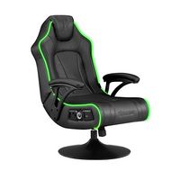 X Rocker - CXR3 LED Audio Pedestal Gaming Chair with Subwoofer - Black/LED - Large Front