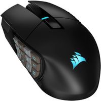 CORSAIR - Scimitar Elite Wireless Gaming Mouse with 16 Programmable Buttons - Wireless - Black - Large Front