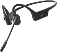 Shokz - OpenComm 2  Bluetooth Bone Conduction Headset - Black - Large Front