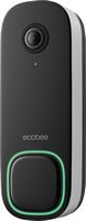 ecobee - Smart Video Doorbell - Wired with Advanced Person and Package Detection - Black - Large Front