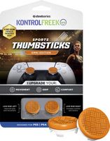 KontrolFreek - Sports Omni Thumbsticks, PlayStation 5 - Orange/White - Large Front