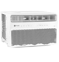 GE - 350 Sq. Ft. 8,000 BTU Smart Window Air Conditioner and 3,800 BTU Heater - White - Large Front