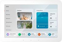 Amazon - Echo Hub Smart Home Control Panel with Alexa - White - Large Front