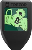 Trezor - Model T - Advanced Crypto Hardware Wallet with LCD Touch Screen - Black - Large Front