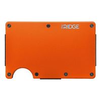 The Ridge Wallet - Aluminum: Cash Strap - Basecamp Orange - Large Front