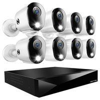 Night Owl - 12 Channel 8 Camera Indoor/Outdoor Wired 2K 2TB DVR Security System with 2-way Audio ... - Large Front