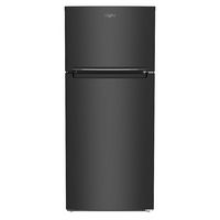 Whirlpool - 16.3 Cu. Ft. Top-Freezer Refrigerator with Flexi-Slide Bin - Black - Large Front