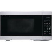 Sharp - 1.1 Cu.ft  Countertop Microwave in SS - Stainless Steel - Large Front