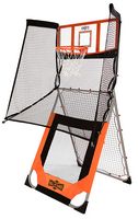 Hall of Games - Outdoor 2-in-1 Basketball and Baseball Pitchback Training Game - Large Front