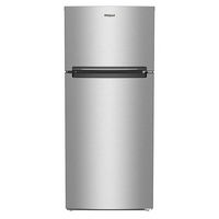 Whirlpool - 16.3 Cu. Ft. Top-Freezer Refrigerator with Flexi-Slide Bin - Stainless Steel - Large Front