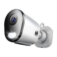 Night Owl - Indoor/Outdoor AC Powered Plug-In Wireless 2K Security Camera with 2-Way Audio - White - Large Front