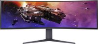 LG - UltraGear 45” Curved QHD 200Hz 1-ms FreeSync Premium Gaming Monitor with HDR (Display Port, ... - Large Front