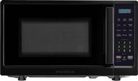 Insignia™ - .7 Cu. Ft. Compact  Microwave - Black - Large Front