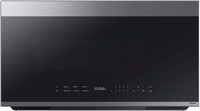 Samsung - Bespoke 2.1 Cu. Ft. Over-the-Range Microwave with Sensor Cooking and Auto Dimming Glass... - Large Front