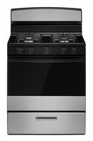 Amana - 5.0 Cu. Ft. Freestanding Single Oven Gas Range with Easy-Clean Glass Door - Stainless Steel - Large Front