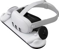Insignia™ - Charge Station for Meta Quest 3 - White - Large Front