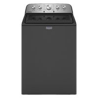 Maytag - 4.8 Cu. Ft. High Efficiency Top Load Washer with Extra Power Button - Volcano Black - Large Front