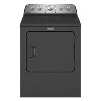Maytag - 7.0 Cu. Ft. Gas Dryer with Steam and Extra Power Button - Volcano Black - Large Front