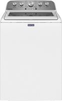 Maytag - 4.7 Cu. Ft. High Efficiency Top Load Washer with Extra Power Button - White - Large Front