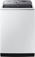 Samsung - 5.2 Cu. Ft. High-Efficiency Smart Top Load Washer with Super Speed Wash - White - Large Front