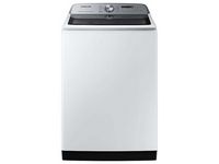 Samsung - 5.1 Cu. Ft. High-Efficiency Smart Top Load Washer with ActiveWave Agitator - White - Large Front