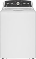 GE - 4.5 Cu. Ft. High-Efficiency Top Load Washer with Deep Fill and Cold Plus - White with Matte ... - Large Front