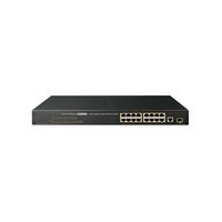 Lorex - 16-Port PoE+ Switch - Black - Large Front