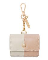 Anne Klein - Faux Leather Case for Apple AirPods, Apple Airpods Keychain Case, Compatible with Ai... - Large Front