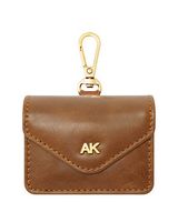 Anne Klein - Faux Leather Case for Apple AirPods, Apple Airpods Keychain Case, Compatible with Ai... - Large Front