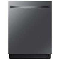 Samsung - Open Box AutoRelease Smart Built-In Dishwasher with StormWash+, 42dBA - Black Stainless... - Large Front