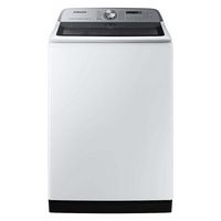 Samsung - Open Box 5.4 Cu. Ft. High-Efficiency Smart Top Load Washer with Pet Care Solution - White - Large Front