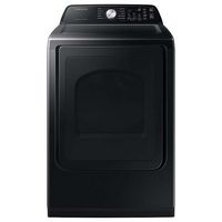 Samsung - Open Box 7.4 Cu. Ft. Smart Electric Dryer with Sensor Dry - Black - Large Front