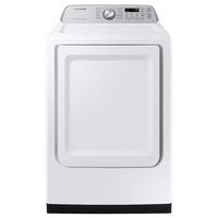 Samsung - Open Box 7.4 Cu. Ft. Smart Electric Dryer with Sensor Dry - White - Large Front