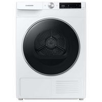 Samsung - Open Box 4.0 Cu. Ft. Stackable Smart Electric Dryer with Ventless Heat Pump - White - Large Front
