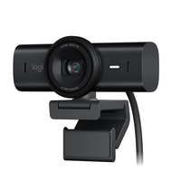 Logitech - MX Brio Ultra HD 4K Video Conference, Gaming and Streaming Webcam - Black - Large Front