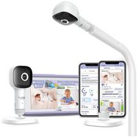 Hubble Connected - SkyVision Pro Twin AI-Enhanced 2 HD Smart Camera Baby Monitors, Parent Travel ... - Large Front