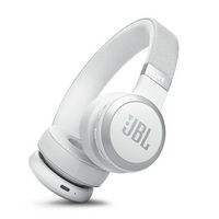 JBL - Live 670NC Wireless On-Ear Headphones with True Adaptive Noise Cancelling - 2024 - White - Large Front