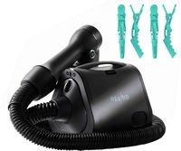 RevAir - Reverse-Air Hair Dryer with Hair Clips - Black - Large Front