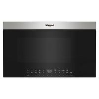 Whirlpool - 1.1 Cu. Ft. Over the Range Microwave with Flush Built-In Design - Stainless Steel - Large Front