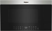 Whirlpool - 1.1 Cu. Ft. Over the Range Microwave with Flush Built-In Design - Stainless Steel - Large Front
