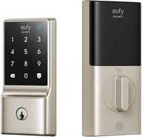 Smart Lock C210 WiFi Replacement Deadbolt with eufy App|Keypad|Biometric Access - White - Large Front