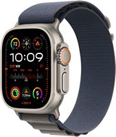 Apple Watch Ultra 2 GPS + Cellular 49mm Titanium Case with Blue Alpine Loop  (Large) - Titanium (... - Large Front