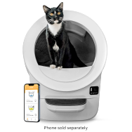 Whisker - Litter-Robot EVO Compact Smart App-Controlled Automatic Self-Cleaning Litter Box - White - Large Front