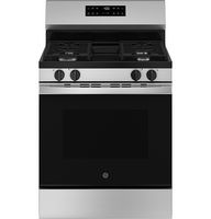 GE - 5.3 Cu.Ft. Freestanding Gas Range with Self-Clean and Steam Cleaning Option and Built-In Wi-... - Large Front