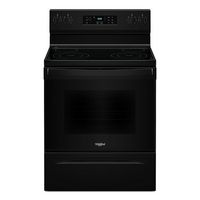 Whirlpool - 5.3 Cu. Ft. Freestanding Electric Range with Cooktop Flexibility - Black - Large Front