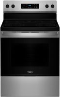 Whirlpool - 5.3 Cu. Ft. Freestanding Electric Range with Cooktop Flexibility - Stainless Steel - Large Front